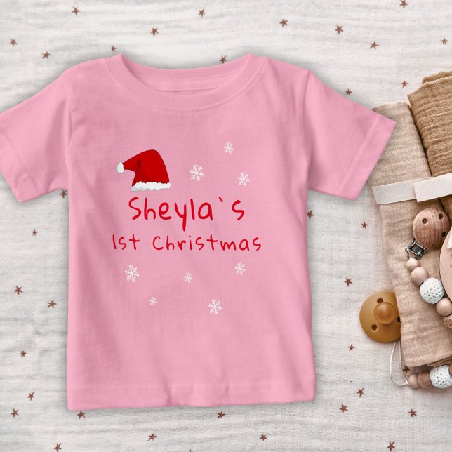 Die ersten Weihnachtsschneeflocken der Baby's Weih Baby T-shirt (Von Creator hochgeladen)