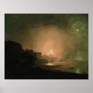 Die Eruption des Vesuv Poster