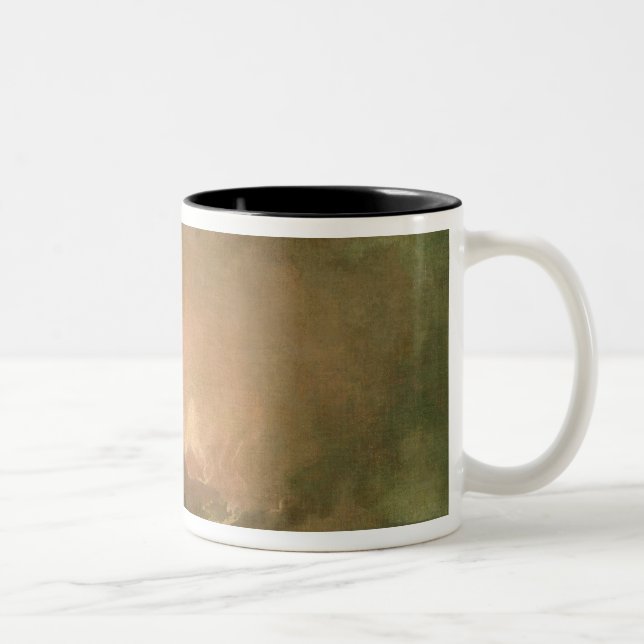 Die Eruption vom Vesuv Zweifarbige Tasse (Rechts)