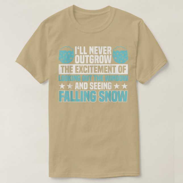 DIE ERWARTUNG, SCHNEESTÜCHTE ZU SEHEN T-Shirt (Design vorne)