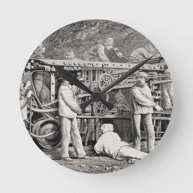 Die erweiterte Galerie auf der französischen Seite Runde Wanduhr (Vorderseite)