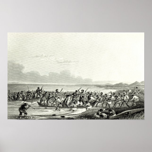 Die Eskimos, die die Boote plündern Poster (Vorne)