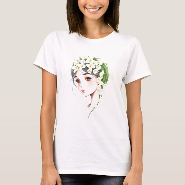 Die Essenz der Frau: Anmut, Kraft und Schönheit T-Shirt (Vorderseite)