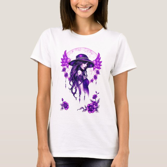 Die Essenz der Frau: Anmut, Kraft und Schönheit T-Shirt (Vorderseite)