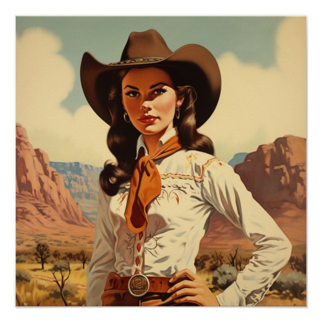 Die Essenz des Cowgirl: Wild West Whispers Poster (Vorderseite)