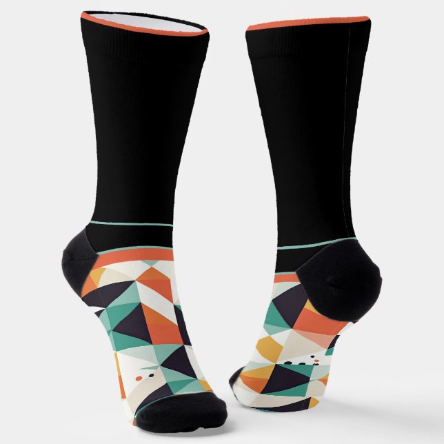 Die etwas anderen Socken - Abstrakt (Gewinkelt)