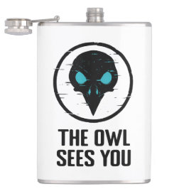 Die Eule sieht Euch - Glitch Eye Horror Shirt - We Flachmann