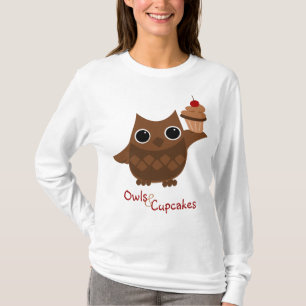Die Eule und der kleine Kuchen T-Shirt