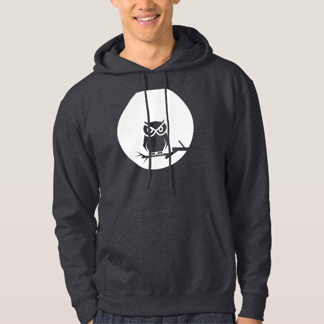 Die Eule und der Mond Hoodie (Vorderseite)