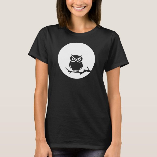 Die Eule und der Mond T-Shirt (Vorderseite)