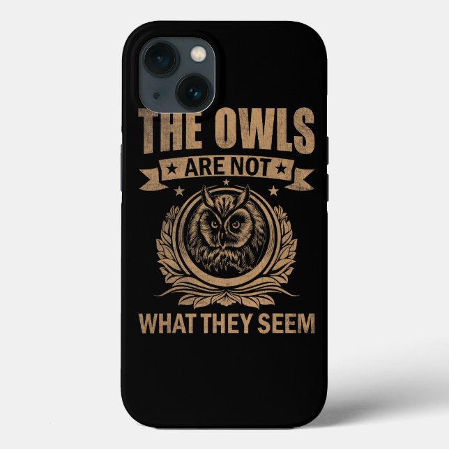 Die Eulen sind nicht das, was sie als lustiges Out Case-Mate iPhone Hülle (Rückseite)