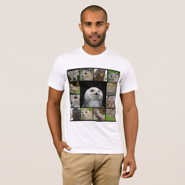 Die Eulen-T-Shirt der Männer T-Shirt (Vorne ganz)