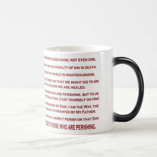 Die evangelism-Tasse Verwandlungstasse (Rechts)