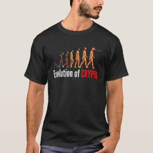 Die Evolution der Krypto-Bitcoin-BTC-Kryptowährung T-Shirt