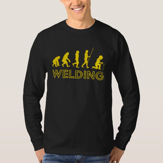 Die Evolution der Schweißer T-Shirt (Vorderseite)