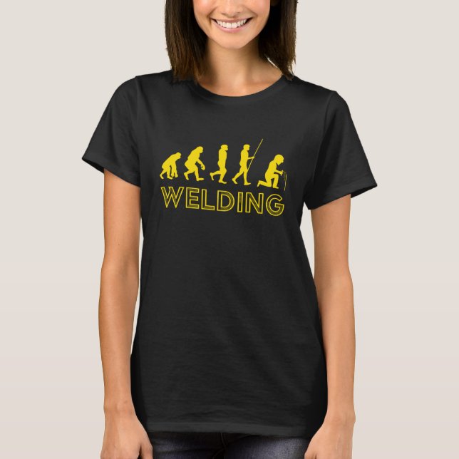 Die Evolution der Schweißer T-Shirt (Vorderseite)