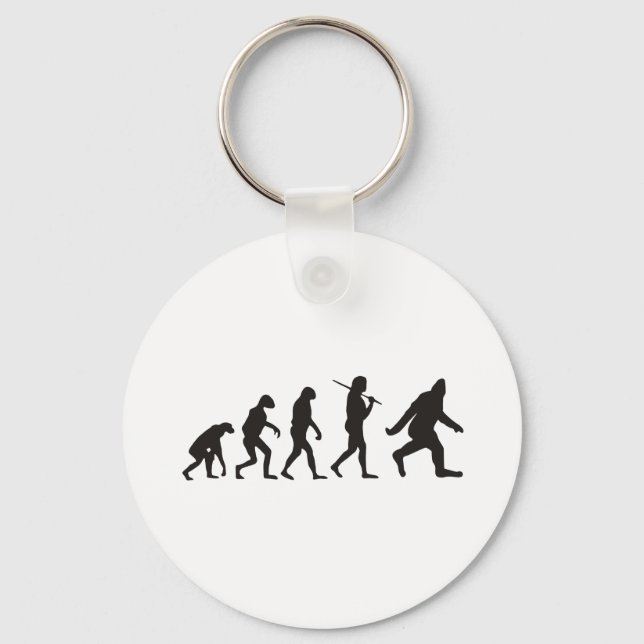 Die Evolution des Bigfoot Schlüsselanhänger (Vorderseite)