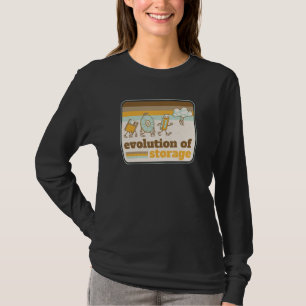 Die Evolution des Speichers Retro Computer T-Shirt