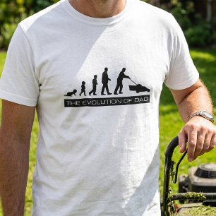 Die Evolution des Vaters - ein lustiger T - Shirt
