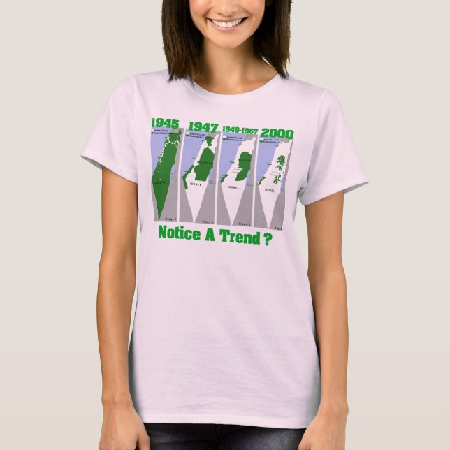 Die Evolution Palästinas T-Shirt (Vorderseite)