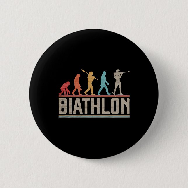 Die Evolution von Biathlon Target Shooting XC Skii Button (Vorderseite)