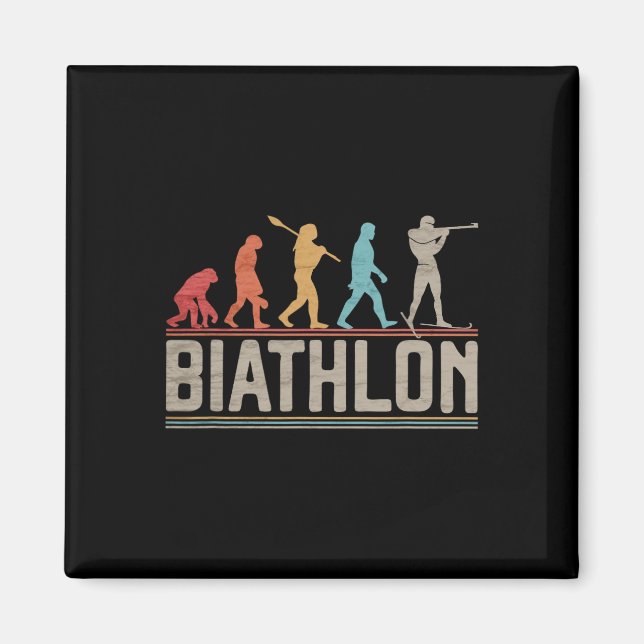 Die Evolution von Biathlon Target Shooting XC Skii Magnet (Vorne)