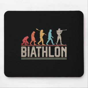 Die Evolution von Biathlon Target Shooting XC Skii Mousepad
