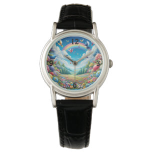 Die eWatch der bezauberten, gärtnerischen Frauen Armbanduhr