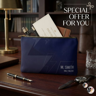 Die Executive Modern Navy Lightning Custom Arbeit Zubehörtasche