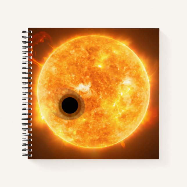 Die Exoplanet Wasp-107b ist ein Gasriese Notizbuch (Vorderseite)