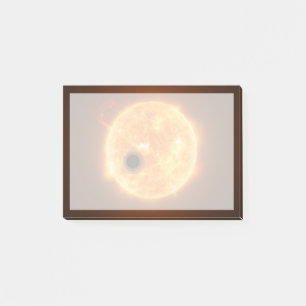 Die Exoplanet Wasp-107b ist ein Gasriese Post-it Klebezettel