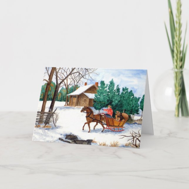 Die Fab-2-Weihnachtskarte entschlüsseln Feiertagskarte (Vorderseite)