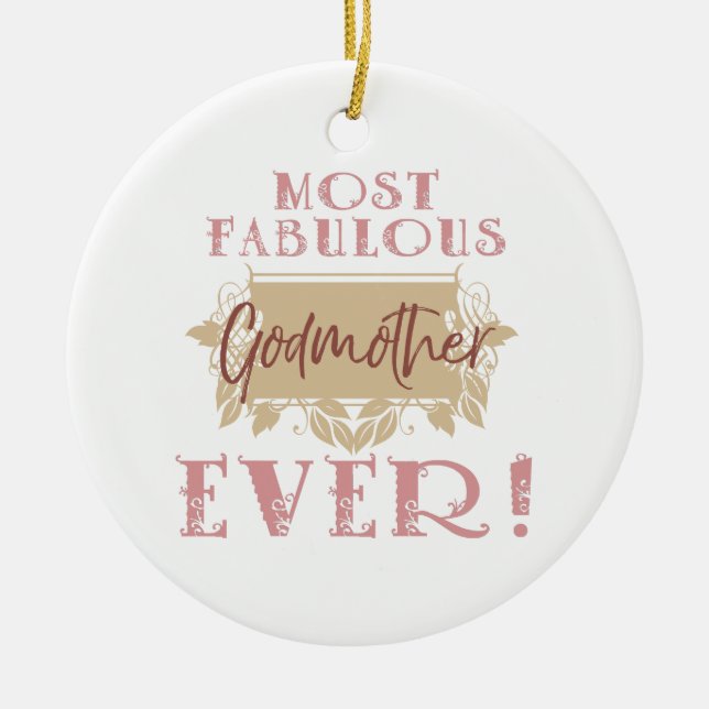Die fabelhafteste Großmutter der Welt Keramik Ornament (Vorne)