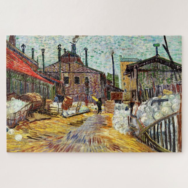 Die Fabrik (1887) von Vincent Van Gogh (Horizontal)