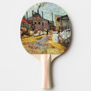 Die Fabrik (1887) von Vincent Van Gogh Tischtennis Schläger