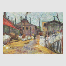 Die Fabrik (1887) von Vincent Van Gogh Tissue Pap