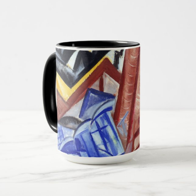 Die Fabrik und die Brücke Tasse (Vorderseite Links)