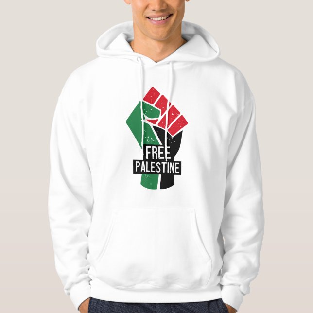 Die Fahne des freien Palästinas Hoodie (Vorderseite)