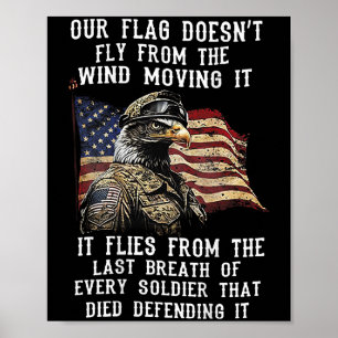 Die Fahne fliegt nicht vom Wind, der sie bewegt (a Poster