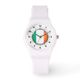 Die Fahne "Sporty White Silicon Watch" in Irland Armbanduhr