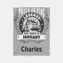 Die Fahrerlegende sind im Januar Geboren, Name hin Fleecedecke