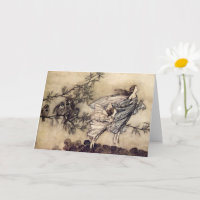 Die Fairies haben Zähne mit Vögeln, Arthur Rackham