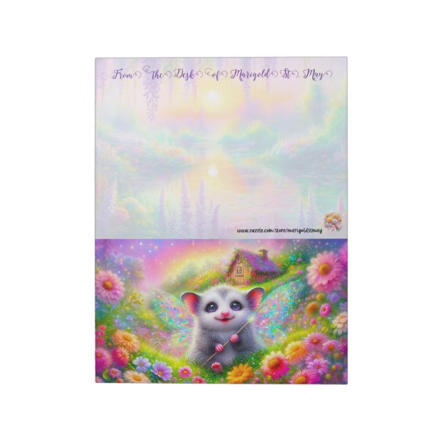 Die Fairy Collection: Opossum Notizblock (Rotiert)