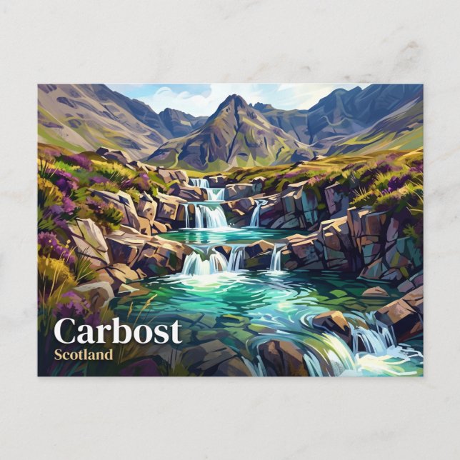 Die Fairy Pools Schottland Postkarte (Vorderseite)