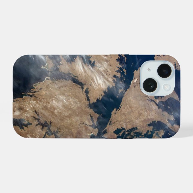 Die Falklandinseln (Insel Malvinas). iPhone 15 Hülle (Rückseite (Horizontal))