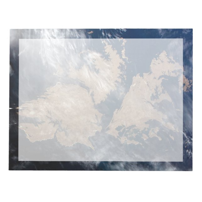 Die Falklandinseln (Insel Malvinas). Notizblock (Vorderseite)