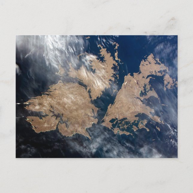 Die Falklandinseln (Insel Malvinas). Postkarte (Vorderseite)