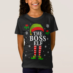 Die Familie Boss Elf passt zu Weihnachten Pajama T-Shirt