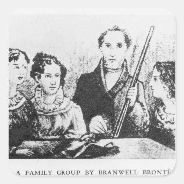 Die Familie Bronte Quadratischer Aufkleber (Vorderseite)