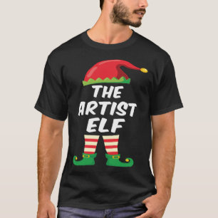 Die Familie der Künstler Elf passt zu den sonnigen T-Shirt
